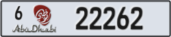 abu dhabi - code - 6 - number -22262
