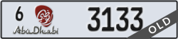 abu dhabi - code - 6 - number -3133