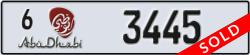 abu dhabi - code - 6 - number -3445