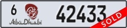 abu dhabi - code - 6 - number -42433