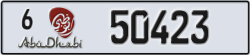 abu dhabi - code - 6 - number -50423