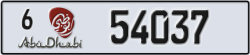 abu dhabi - code - 6 - number -54037