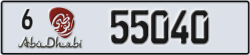 abu dhabi - code - 6 - number -55040