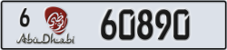 abu dhabi - code - 6 - number -60890
