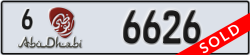 abu dhabi - code - 6 - number -6626