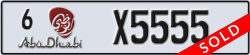abu dhabi - code - 6 - number -X5555