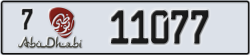 abu dhabi - code - 7 - number -11077