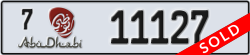 abu dhabi - code - 7 - number -11127