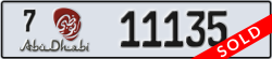 abu dhabi - code - 7 - number -11135