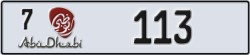 abu dhabi - code - 7 - number -113