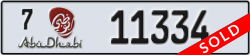 abu dhabi - code - 7 - number -11334