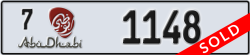 abu dhabi - code - 7 - number -1148