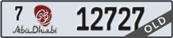 abu dhabi - code - 7 - number -12727