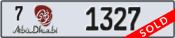 abu dhabi - code - 7 - number -1327