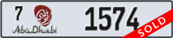 abu dhabi - code - 7 - number -1574