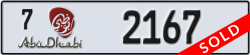 abu dhabi - code - 7 - number -2167
