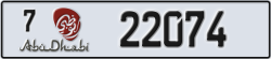 abu dhabi - code - 7 - number -22074