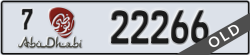 abu dhabi - code - 7 - number -22266
