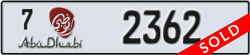 abu dhabi - code - 7 - number -2362