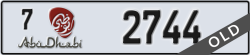 abu dhabi - code - 7 - number -2744