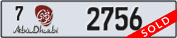 abu dhabi - code - 7 - number -2756