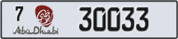 abu dhabi - code - 7 - number -30033