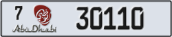 abu dhabi - code - 7 - number -30110