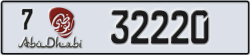 abu dhabi - code - 7 - number -32220