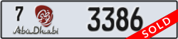 abu dhabi - code - 7 - number -3386