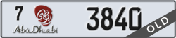 abu dhabi - code - 7 - number -3840