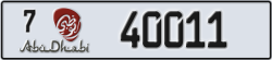 abu dhabi - code - 7 - number -40011