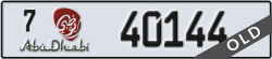 abu dhabi - code - 7 - number -40144