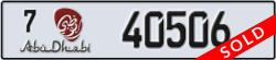 abu dhabi - code - 7 - number -40506