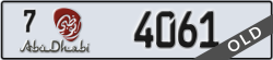abu dhabi - code - 7 - number -4061