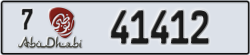abu dhabi - code - 7 - number -41412