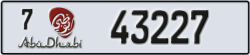 abu dhabi - code - 7 - number -43227