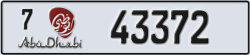 abu dhabi - code - 7 - number -43372
