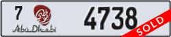 abu dhabi - code - 7 - number -4738
