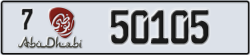 abu dhabi - code - 7 - number -50105