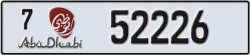 abu dhabi - code - 7 - number -52226
