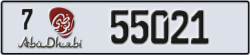 abu dhabi - code - 7 - number -55021