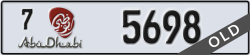 abu dhabi - code - 7 - number -5698