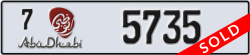 abu dhabi - code - 7 - number -5735