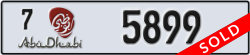 abu dhabi - code - 7 - number -5899