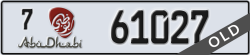 abu dhabi - code - 7 - number -61027