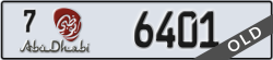 abu dhabi - code - 7 - number -6401
