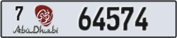 abu dhabi - code - 7 - number -64574