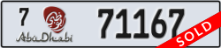 abu dhabi - code - 7 - number -71167