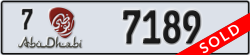 abu dhabi - code - 7 - number -7189
