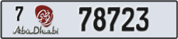 abu dhabi - code - 7 - number -78723